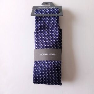 Michael Kors Men’s Geometric Neat Silk Tie - Purple & Blue Silk Necktie - NWT
